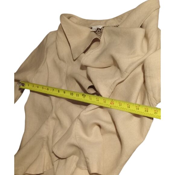 Charter Club Women's XLarge 100% Linen Open Front Blazer - Picture 4 of 7